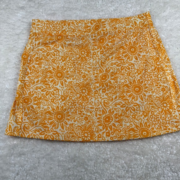 Ripskirt Dresses & Skirts - RipSkirt Skirt Womens Medium Orange‎ Floral Paisley Wrap Style Stretch Pockets